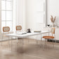 Kitchen Contemporary Dinner Table Stone Rectangle Dining Table Clearhalo 'Dining Tables & Seating' 'Dining Tables' 'dining_table' 'furn' 'furn_dining_table' 'Furniture' 'Kitchen & Dining Furniture' 7073689