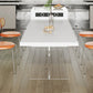 Kitchen Contemporary Dinner Table Stone Rectangle Dining Table Clearhalo 'Dining Tables & Seating' 'Dining Tables' 'dining_table' 'furn' 'furn_dining_table' 'Furniture' 'Kitchen & Dining Furniture' 7073695