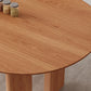 Table à manger de style moderne Table de dîner à 4 pieds en bois massif pour salle à manger