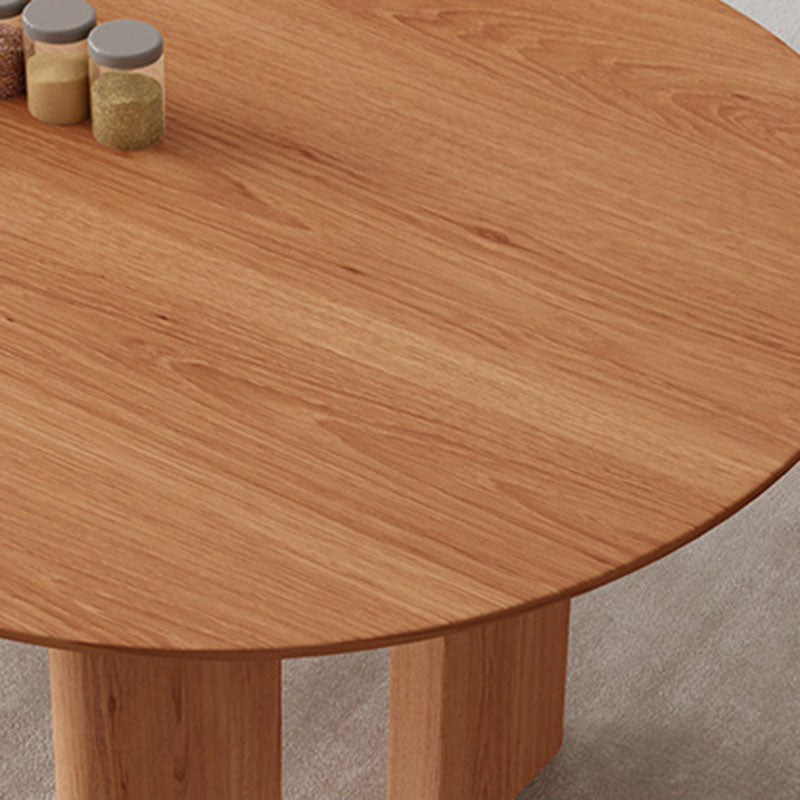 Table à manger de style moderne Table de dîner à 4 pieds en bois massif pour salle à manger