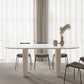 Modern White Dining Table Solid Wood Dinner Table for Dining Room
