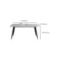 Modern Dining Table Rectangle Sintered Stone Dinner Table for Dining Room Clearhalo 'Dining Tables & Seating' 'Dining Tables' 'dining_table' 'furn' 'furn_dining_table' 'Furniture' 'Kitchen & Dining Furniture' 7073906