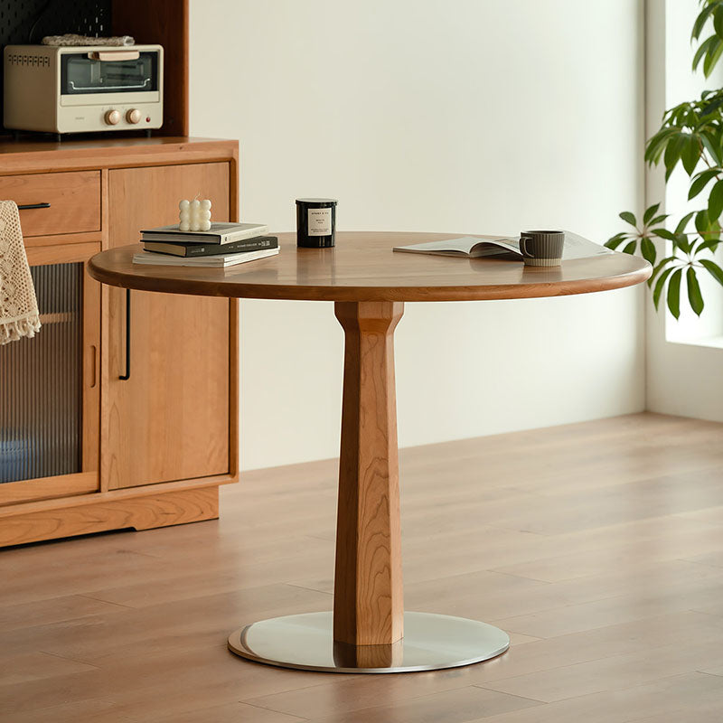 Modern Round Dining Table Wooden Dinner Table for Dining Room