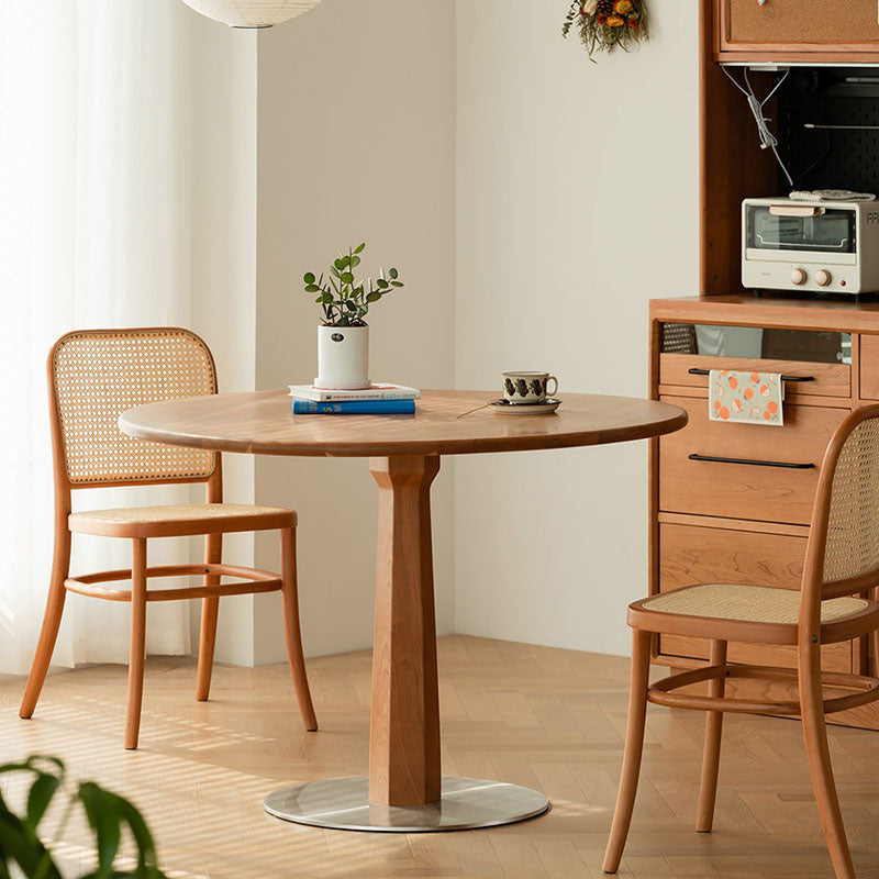 Modern Round Dining Table Wooden Dinner Table for Dining Room