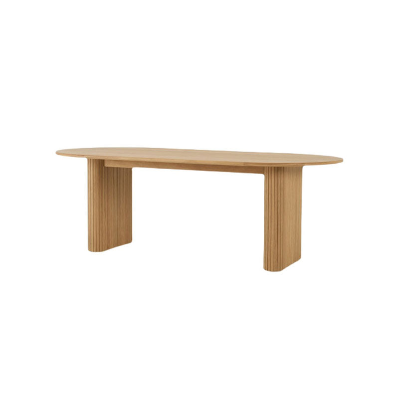 Oval Modern Dining Table Solid Wood Dinner Table for Dining Room Without Chairs Clearhalo 'Dining Tables & Seating' 'Dining Tables' 'dining_table' 'furn' 'furn_dining_table' 'Furniture' 'Kitchen & Dining Furniture' 7073993