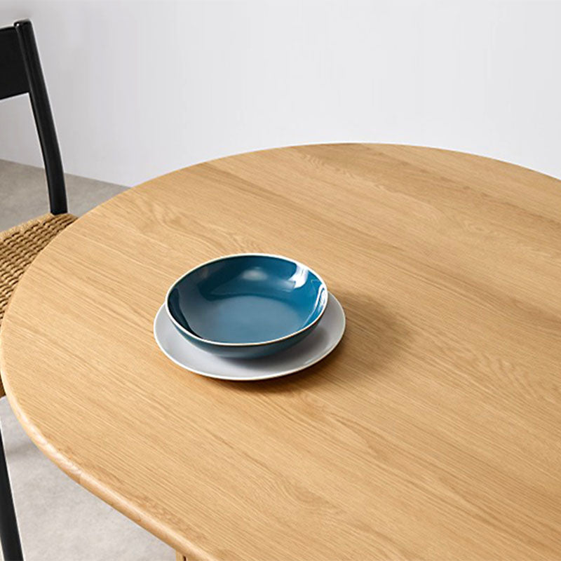 Oval Modern Dining Table Solid Wood Dinner Table for Dining Room Clearhalo 'Dining Tables & Seating' 'Dining Tables' 'dining_table' 'furn' 'furn_dining_table' 'Furniture' 'Kitchen & Dining Furniture' 7073998