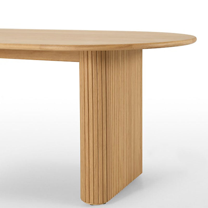 Oval Modern Dining Table Solid Wood Dinner Table for Dining Room Clearhalo 'Dining Tables & Seating' 'Dining Tables' 'dining_table' 'furn' 'furn_dining_table' 'Furniture' 'Kitchen & Dining Furniture' 7073999