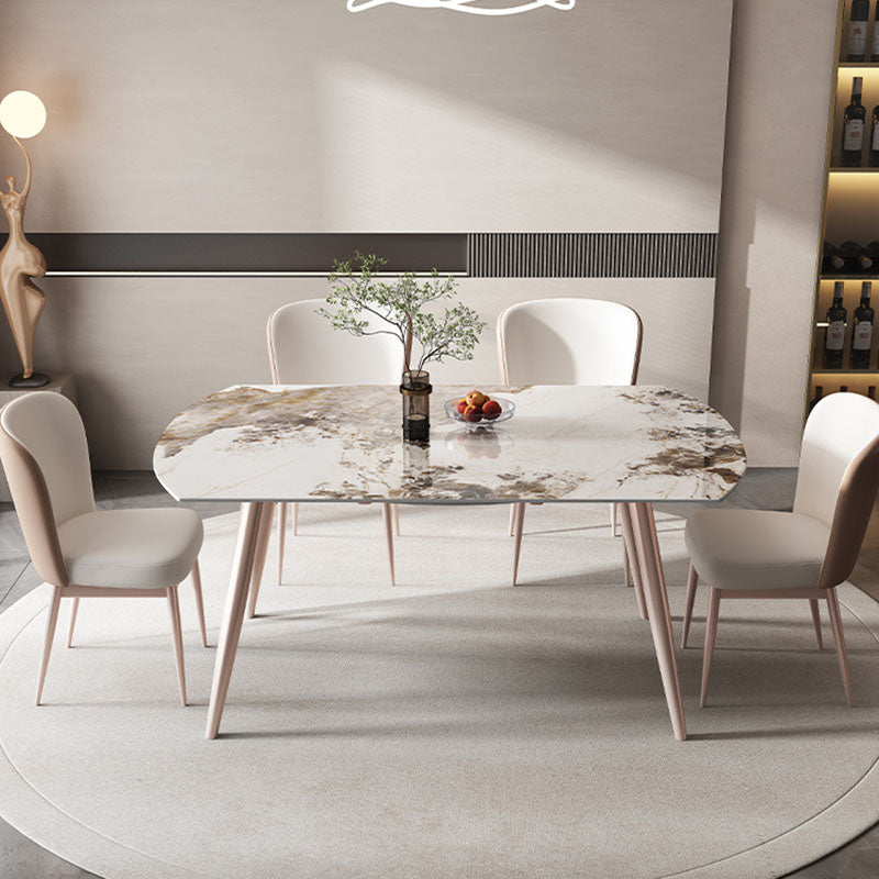 Extendable Dining Table Sintered Stone Dinner Table for Dining Room