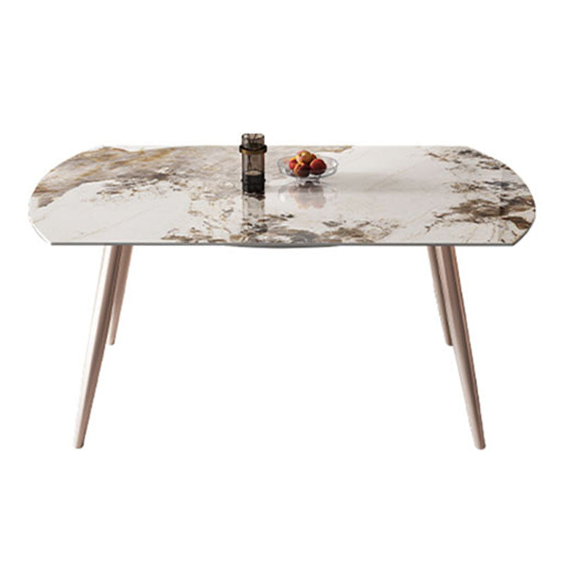 Extendable Dining Table Sintered Stone Dinner Table for Dining Room
