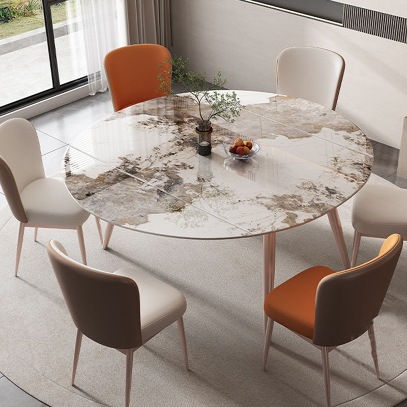 Extendable Dining Table Sintered Stone Dinner Table for Dining Room