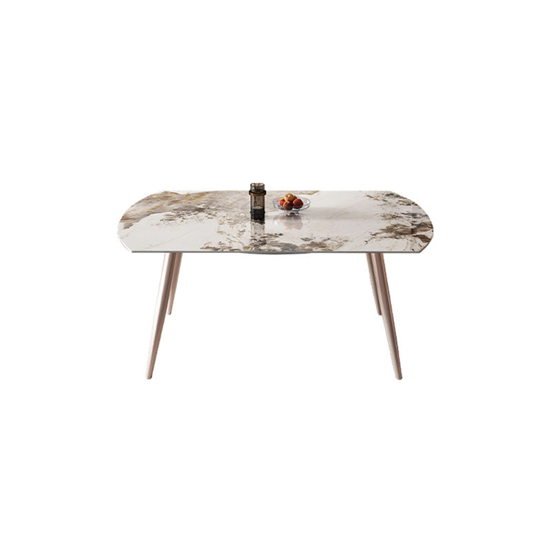 Extendable Dining Table Sintered Stone Dinner Table for Dining Room