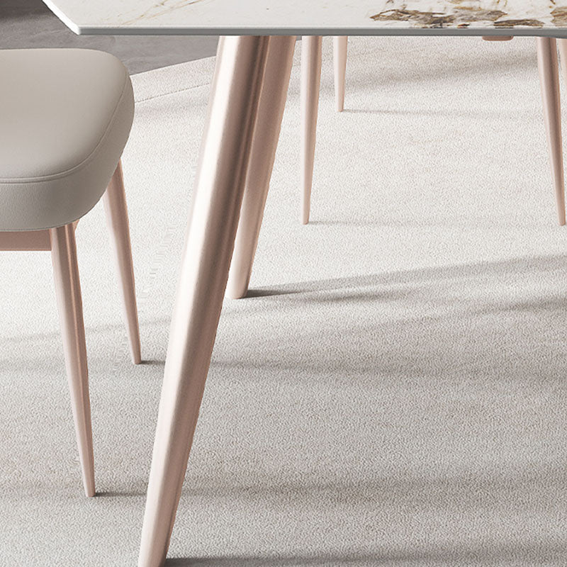 Extendable Dining Table Sintered Stone Dinner Table for Dining Room