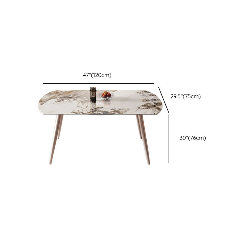 Extendable Dining Table Sintered Stone Dinner Table for Dining Room