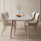 Kitchen Luxury Dinner Table Stone Rectangle 4 Legs Dining Table Clearhalo 'Dining Tables & Seating' 'Dining Tables' 'dining_table' 'furn' 'furn_dining_table' 'Furniture' 'Kitchen & Dining Furniture' 7074042