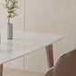 Kitchen Luxury Dinner Table Stone Rectangle 4 Legs Dining Table Clearhalo 'Dining Tables & Seating' 'Dining Tables' 'dining_table' 'furn' 'furn_dining_table' 'Furniture' 'Kitchen & Dining Furniture' 7074043