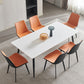 Kitchen Industrial Dinner Table Stone Rectangle 4 Legs Dining Table Clearhalo 'Dining Tables & Seating' 'Dining Tables' 'dining_table' 'furn' 'furn_dining_table' 'Furniture' 'Kitchen & Dining Furniture' 7074082
