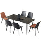 Industrial Kitchen Dinner Table Stone Rectangle 4 Legs Dining Table Clearhalo 'Dining Tables & Seating' 'Dining Tables' 'dining_table' 'furn' 'furn_dining_table' 'Furniture' 'Kitchen & Dining Furniture' 7074100