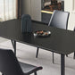 Industrial Kitchen Dinner Table Stone Rectangle 4 Legs Dining Table Clearhalo 'Dining Tables & Seating' 'Dining Tables' 'dining_table' 'furn' 'furn_dining_table' 'Furniture' 'Kitchen & Dining Furniture' 7074102