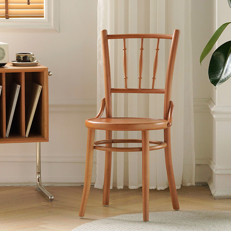 Modern Slat Back Side Chair Solid Wood Indoor Dining Chair for Living Room Clearhalo 'Dining Chairs' 'Dining Tables & Seating' 'dining_chair' 'furn' 'furn_dining_chair' 'Furniture' 'Kitchen & Dining Furniture' 7074141