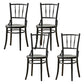 Modern Slat Back Side Chair Solid Wood Indoor Dining Chair for Living Room Black 4 Piece Set Clearhalo 'Dining Chairs' 'Dining Tables & Seating' 'dining_chair' 'furn' 'furn_dining_chair' 'Furniture' 'Kitchen & Dining Furniture' 7074145