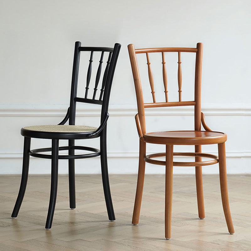 Modern Slat Back Side Chair Solid Wood Indoor Dining Chair for Living Room Clearhalo 'Dining Chairs' 'Dining Tables & Seating' 'dining_chair' 'furn' 'furn_dining_chair' 'Furniture' 'Kitchen & Dining Furniture' 7074147