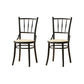 Modern Slat Back Side Chair Solid Wood Indoor Dining Chair for Living Room Black-Yellow 2 Piece Set Clearhalo 'Dining Chairs' 'Dining Tables & Seating' 'dining_chair' 'furn' 'furn_dining_chair' 'Furniture' 'Kitchen & Dining Furniture' 7074161
