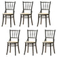 Modern Slat Back Side Chair Solid Wood Indoor Dining Chair for Living Room Black-Yellow 6 Piece Set Clearhalo 'Dining Chairs' 'Dining Tables & Seating' 'dining_chair' 'furn' 'furn_dining_chair' 'Furniture' 'Kitchen & Dining Furniture' 7074163