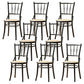 Modern Slat Back Side Chair Solid Wood Indoor Dining Chair for Living Room Black-Yellow 8 Piece Set Clearhalo 'Dining Chairs' 'Dining Tables & Seating' 'dining_chair' 'furn' 'furn_dining_chair' 'Furniture' 'Kitchen & Dining Furniture' 7074164