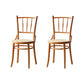 Modern Slat Back Side Chair Solid Wood Indoor Dining Chair for Living Room Brown Yellow 2 Piece Set Clearhalo 'Dining Chairs' 'Dining Tables & Seating' 'dining_chair' 'furn' 'furn_dining_chair' 'Furniture' 'Kitchen & Dining Furniture' 7074166