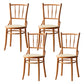 Modern Slat Back Side Chair Solid Wood Indoor Dining Chair for Living Room Brown Yellow 4 Piece Set Clearhalo 'Dining Chairs' 'Dining Tables & Seating' 'dining_chair' 'furn' 'furn_dining_chair' 'Furniture' 'Kitchen & Dining Furniture' 7074167