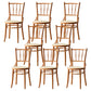 Modern Slat Back Side Chair Solid Wood Indoor Dining Chair for Living Room Brown Yellow 8 Piece Set Clearhalo 'Dining Chairs' 'Dining Tables & Seating' 'dining_chair' 'furn' 'furn_dining_chair' 'Furniture' 'Kitchen & Dining Furniture' 7074169