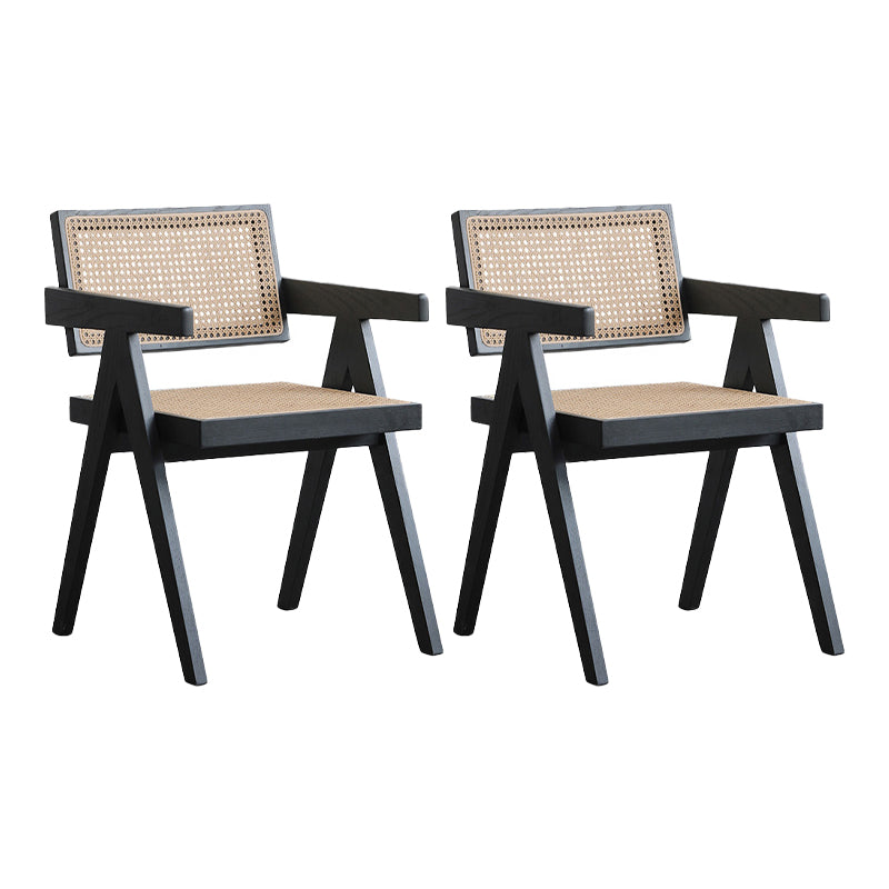 Chaise de bras en bois massif chaise du bras à manger arrière pour le salon