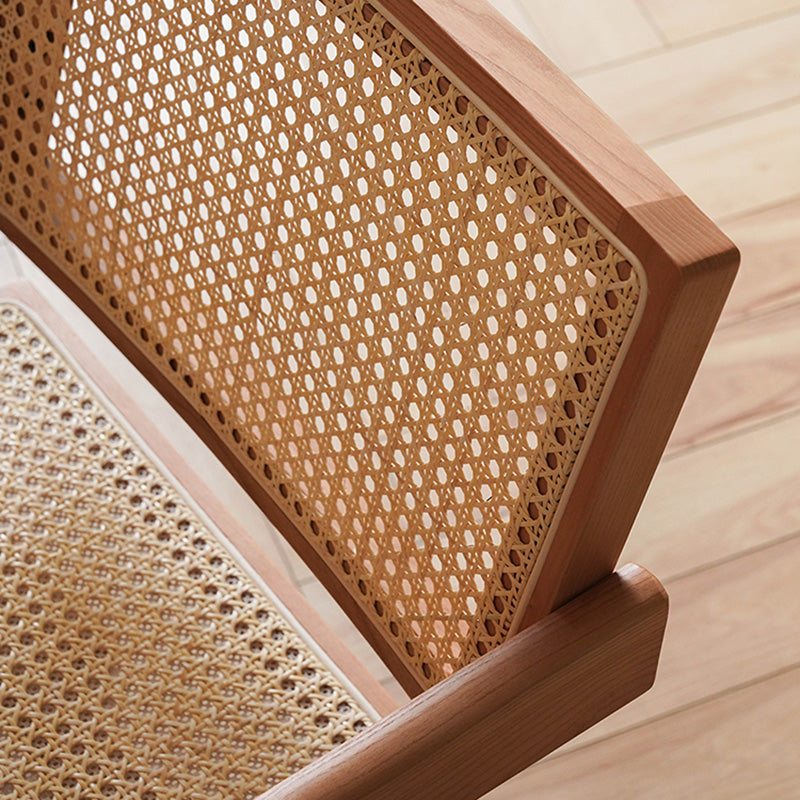 Chaise de bras en bois massif chaise du bras à manger arrière pour le salon