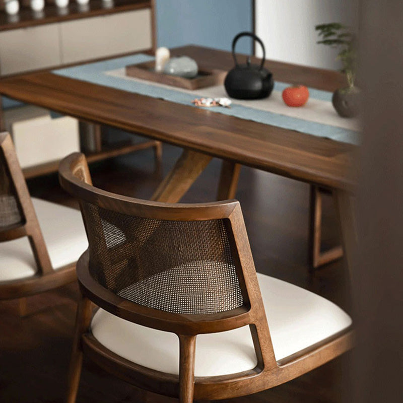 Chaises de salle à manger de cuisine en bois massif chaises latérales contemporaines