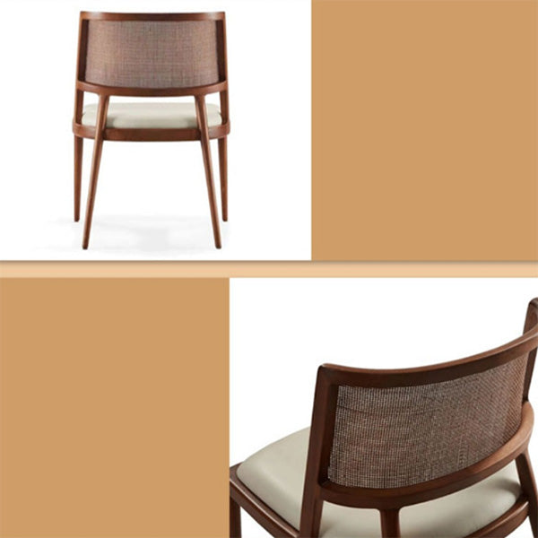 Chaises de salle à manger de cuisine en bois massif chaises latérales contemporaines