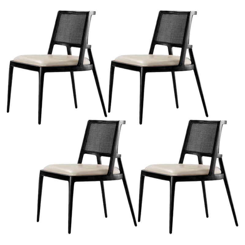 Chaises de salle à manger de cuisine en bois massif chaises latérales contemporaines