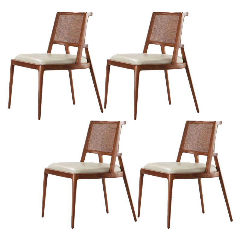 Chaises de salle à manger de cuisine en bois massif chaises latérales contemporaines