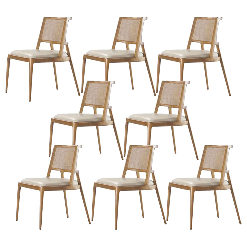Chaises de salle à manger de cuisine en bois massif chaises latérales contemporaines