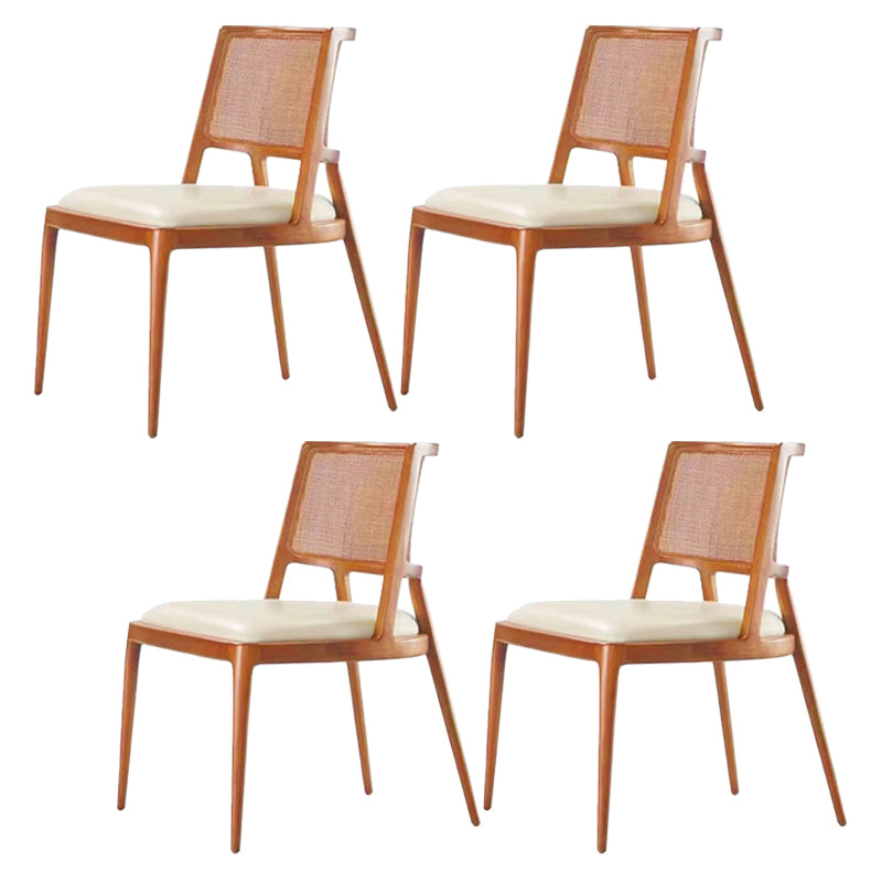 Chaises de salle à manger de cuisine en bois massif chaises latérales contemporaines