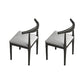 Upholstered Kitchen Dining Chairs Contemporary Metal Arm Chairs