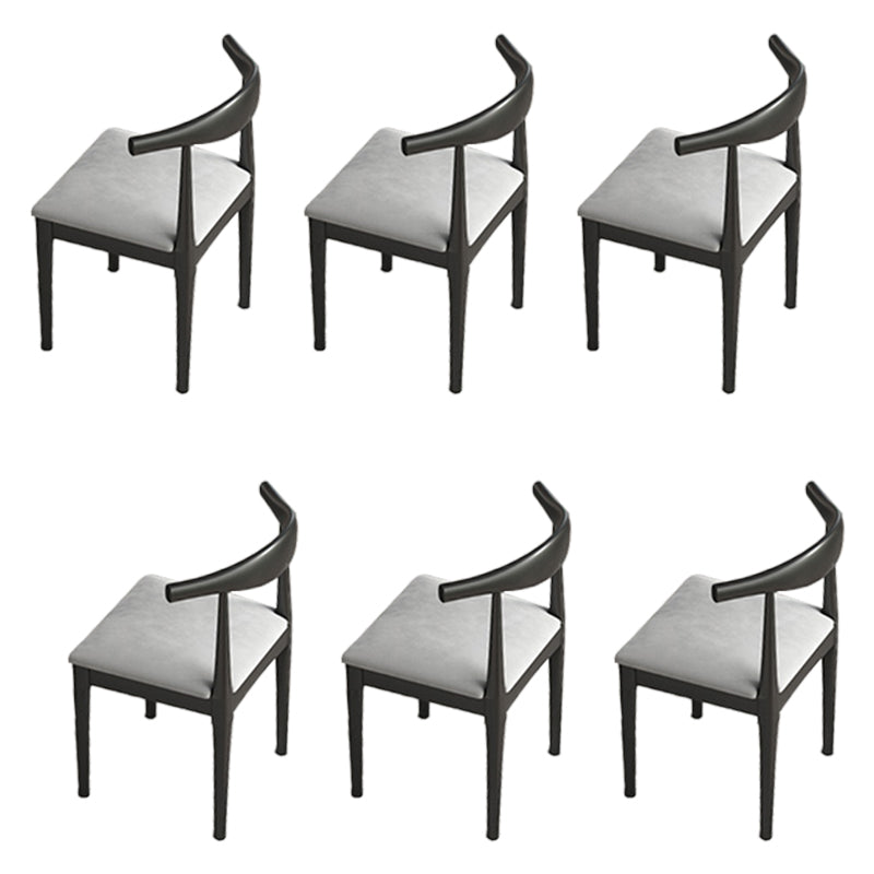 Upholstered Kitchen Dining Chairs Contemporary Metal Arm Chairs