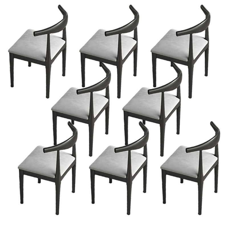 Upholstered Kitchen Dining Chairs Contemporary Metal Arm Chairs