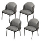 Upholstered Kitchen Dining Chairs Contemporary Metal Arm Chairs