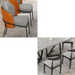 Upholstered Kitchen Dining Chairs Contemporary Metal Arm Chairs
