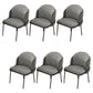 Upholstered Kitchen Dining Chairs Contemporary Metal Arm Chairs