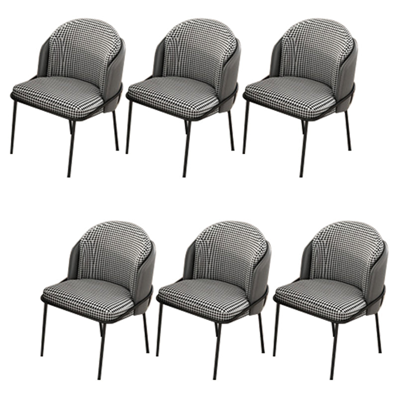 Upholstered Kitchen Dining Chairs Contemporary Metal Arm Chairs