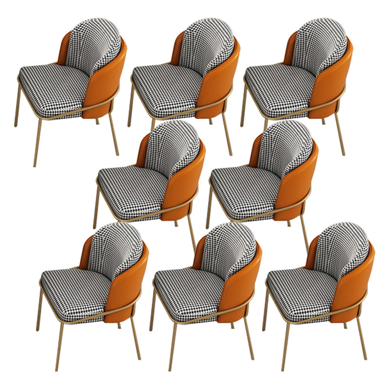 Upholstered Kitchen Dining Chairs Contemporary Metal Arm Chairs