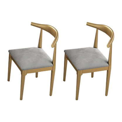 Upholstered Kitchen Dining Chairs Contemporary Metal Arm Chairs