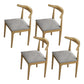 Upholstered Kitchen Dining Chairs Contemporary Metal Arm Chairs