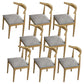 Upholstered Kitchen Dining Chairs Contemporary Metal Arm Chairs